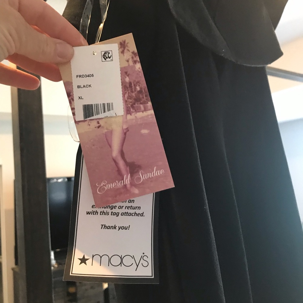 Black XL evening dress off the shoulders